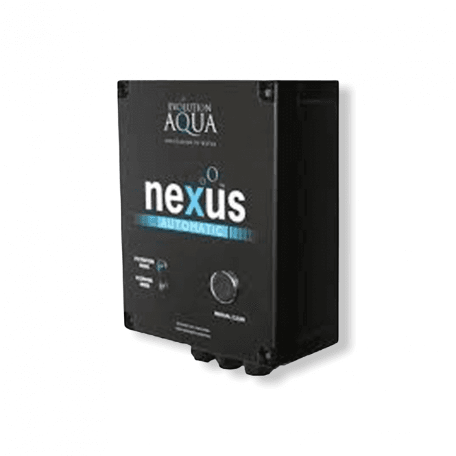 Evo Nexus 320 Filtration System control unit for automatic pond filtration.