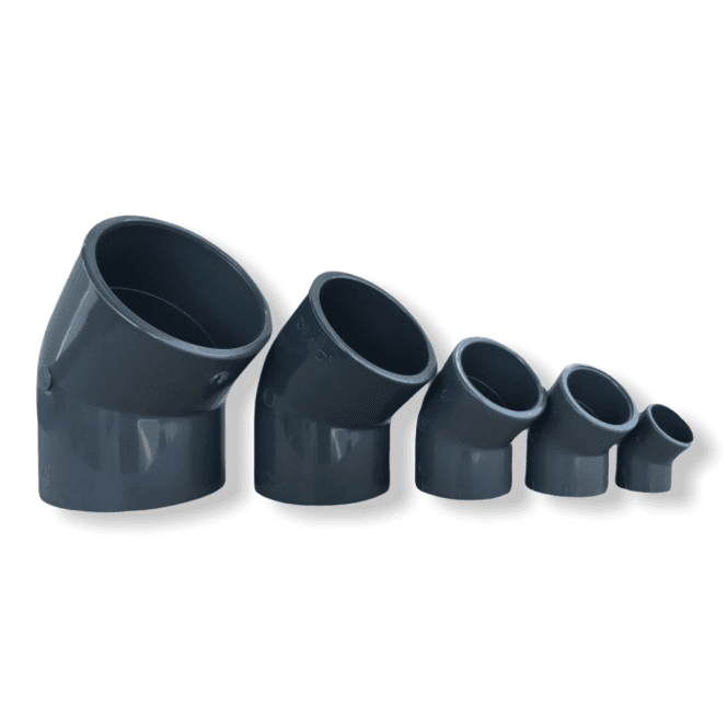 PVC 45 Deg Bends – Efficient Pond Water Flow