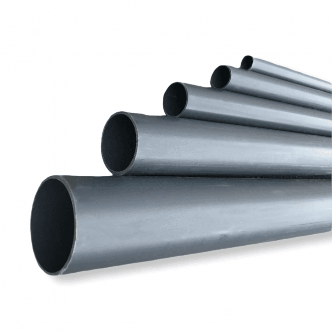 PVC Pressure Pipe 2" - 1m laid out for irrigation system installation