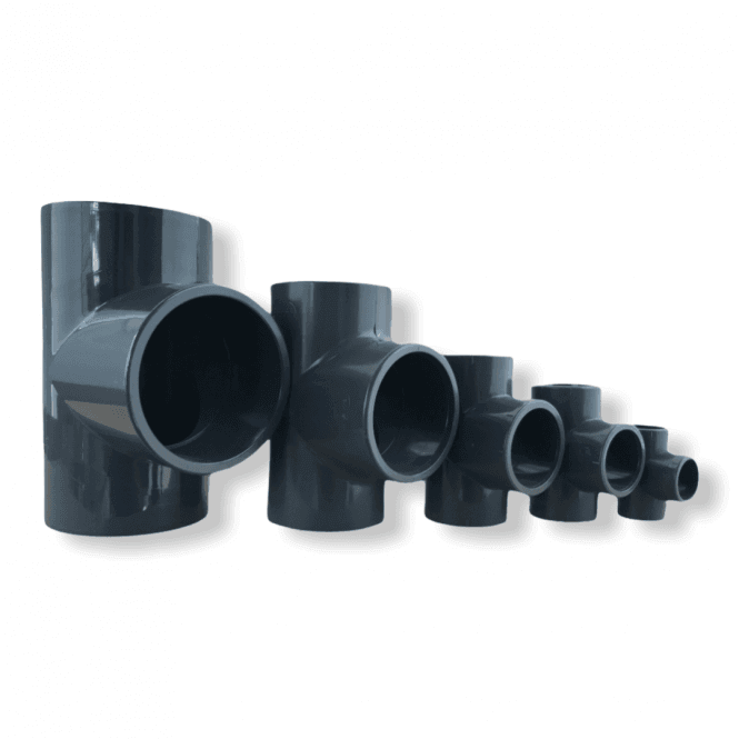 PVC T Pieces for 1 inch to 4 inch pipe sizes