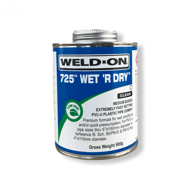 Solvent Weld Wet 'R Dry 500ml bottle – high-performance solvent cement