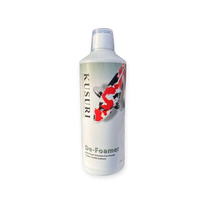 Kusuri Defoamer being applied to pond surface foam