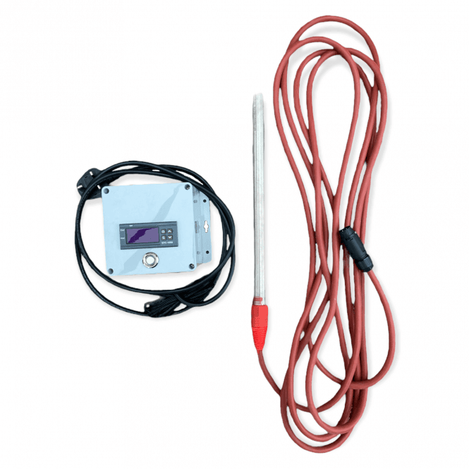 PRO Line Pond Heaters submersible units with independent thermostats and heating element.