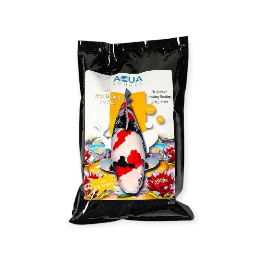 Aquasource Hi-Growth 6mm 3kg – floating and sinking koi food