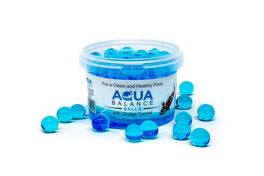Healthy pond water maintained with Aquasource Aqua Balance Balls
