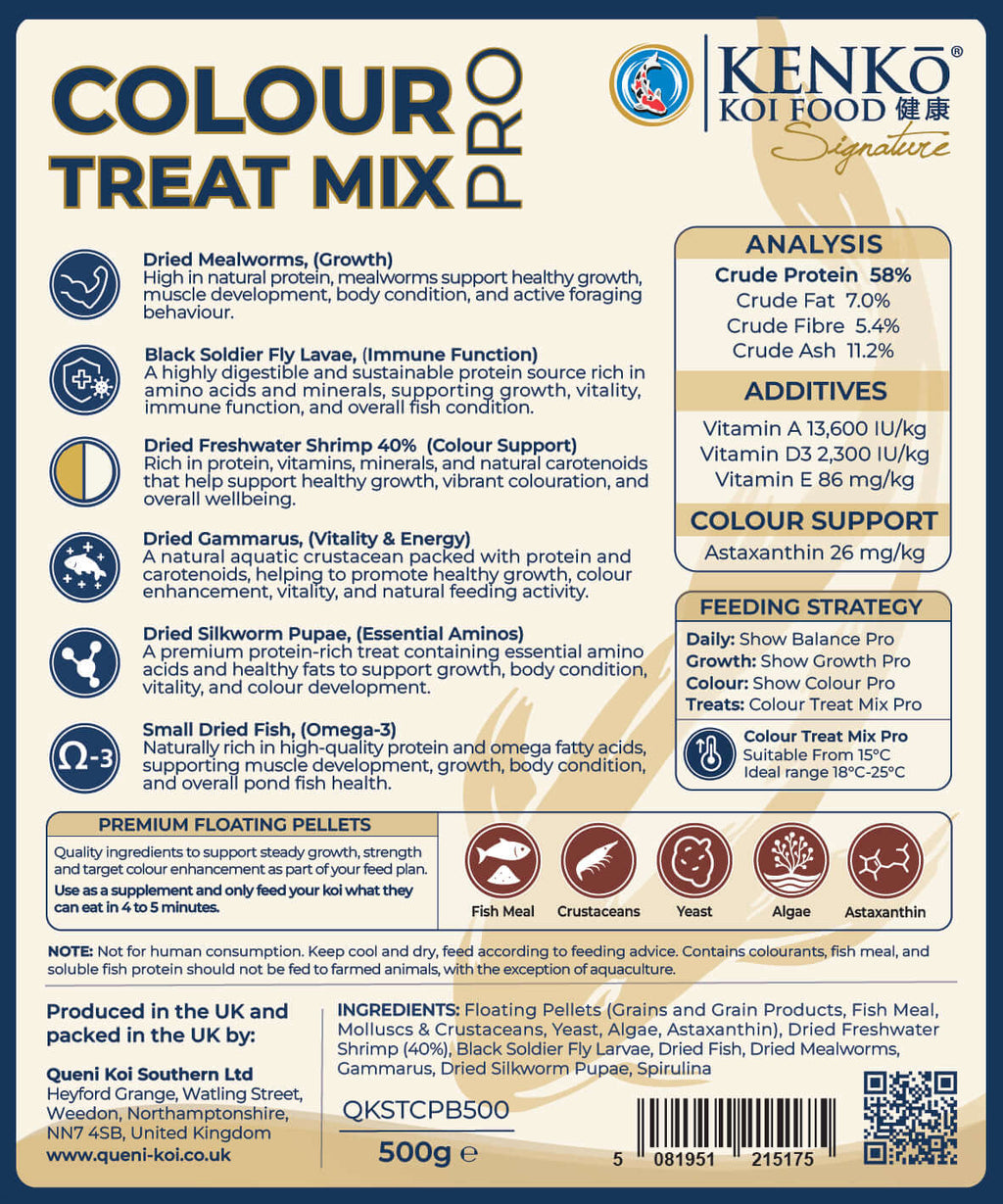 Kenko Signature Show Colour Treat Mix Pro, 7 in 1 Koi Food Colour Boost Mix