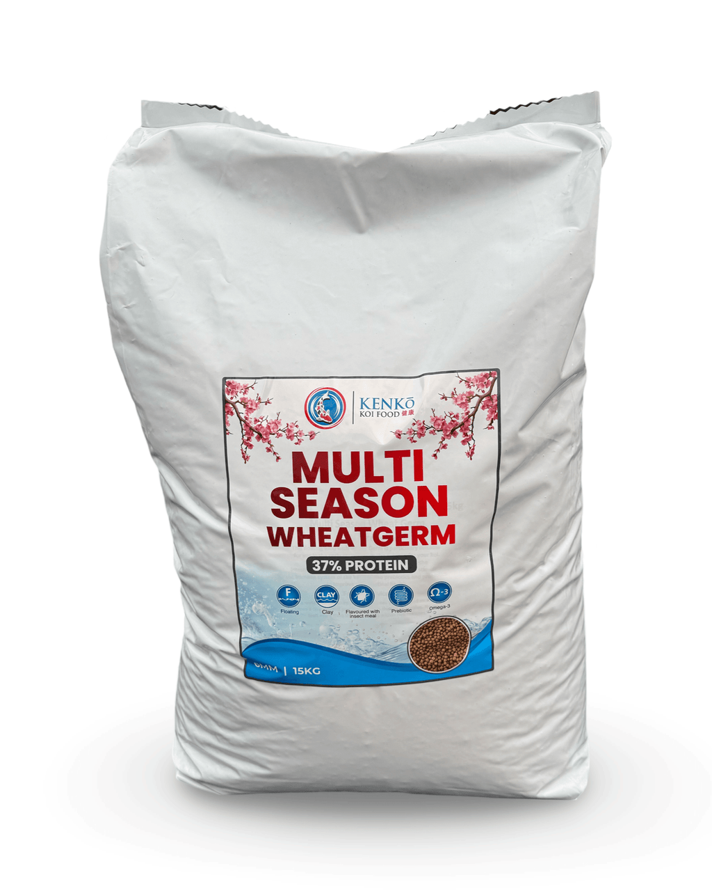 Kenko Multi Season Wheatgerm Koi Food 3mm or 6mm 1kg, 3kg, 5kg, 15kg