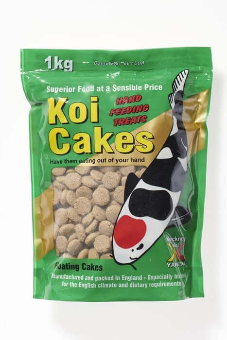 Koi Cakes Feeding Treats for taming pond fish