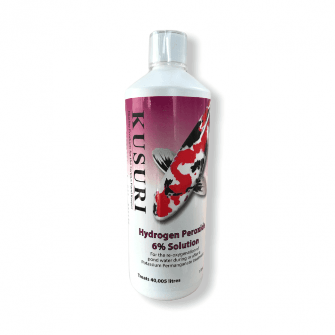 Measuring Kusuri Hydrogen Peroxide dosage for pond treatment