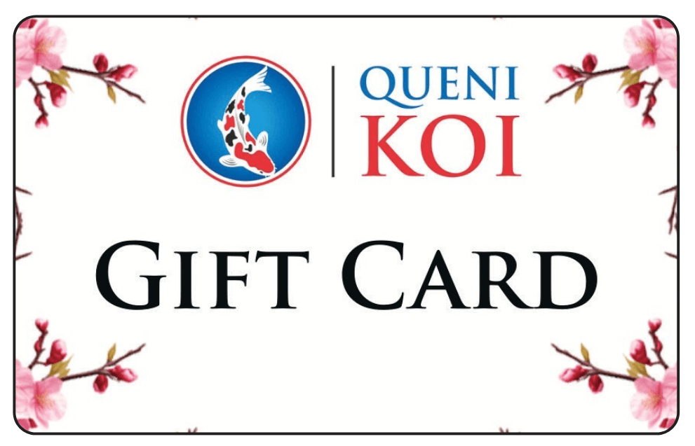 Queni Koi Gift Card digital voucher for koi and pond keepers