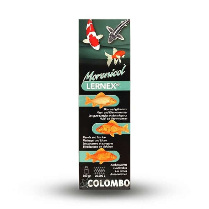 Colombo Lernex 800g bottle – anti-parasite fish pond treatment