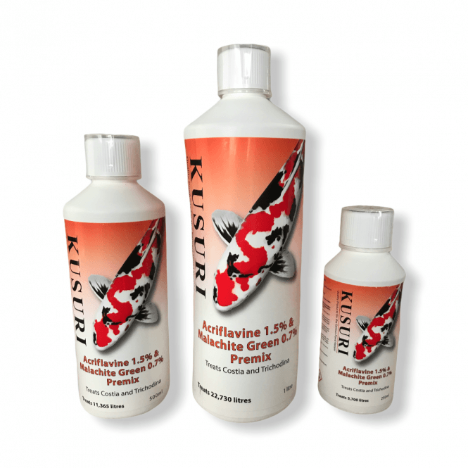 Kusuri Acriflavine + Malachite Premix 250ml, 500ml, 1 Litre