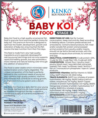 Kenko Baby Koi Fry Food Stage 3 water-stable and digestible