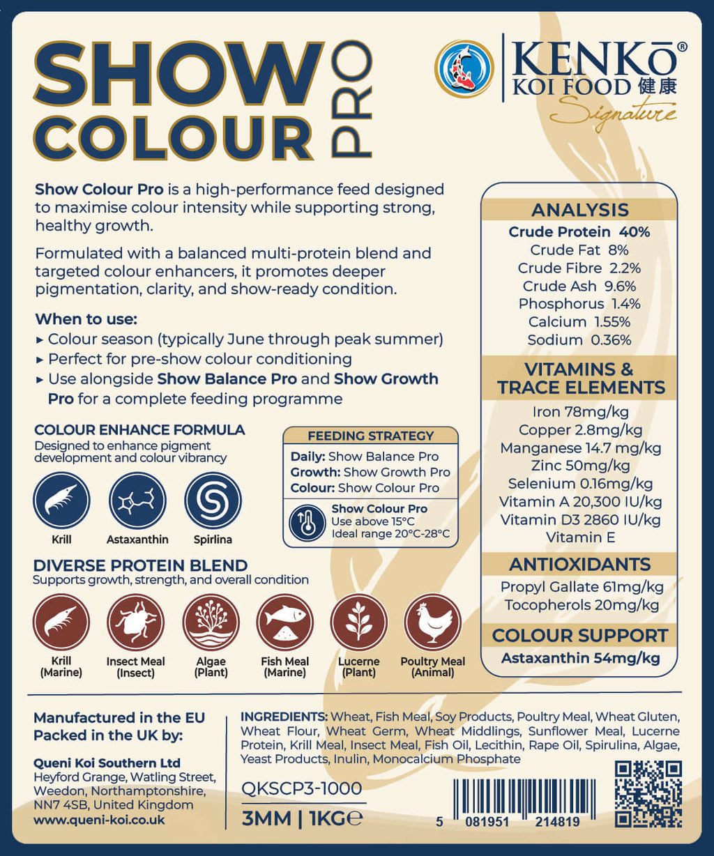 Kenko Signature Show Colour Pro, Professional Koi Food For Exceptional Colour Support