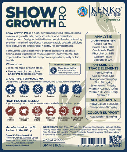 Kenko Signature Show Growth Pro, Professional Koi Food For Exceptional Growth