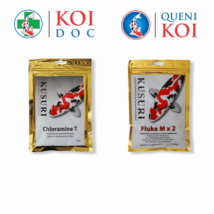 Kusuri Chloramine T 250g and Fluke M 130g
