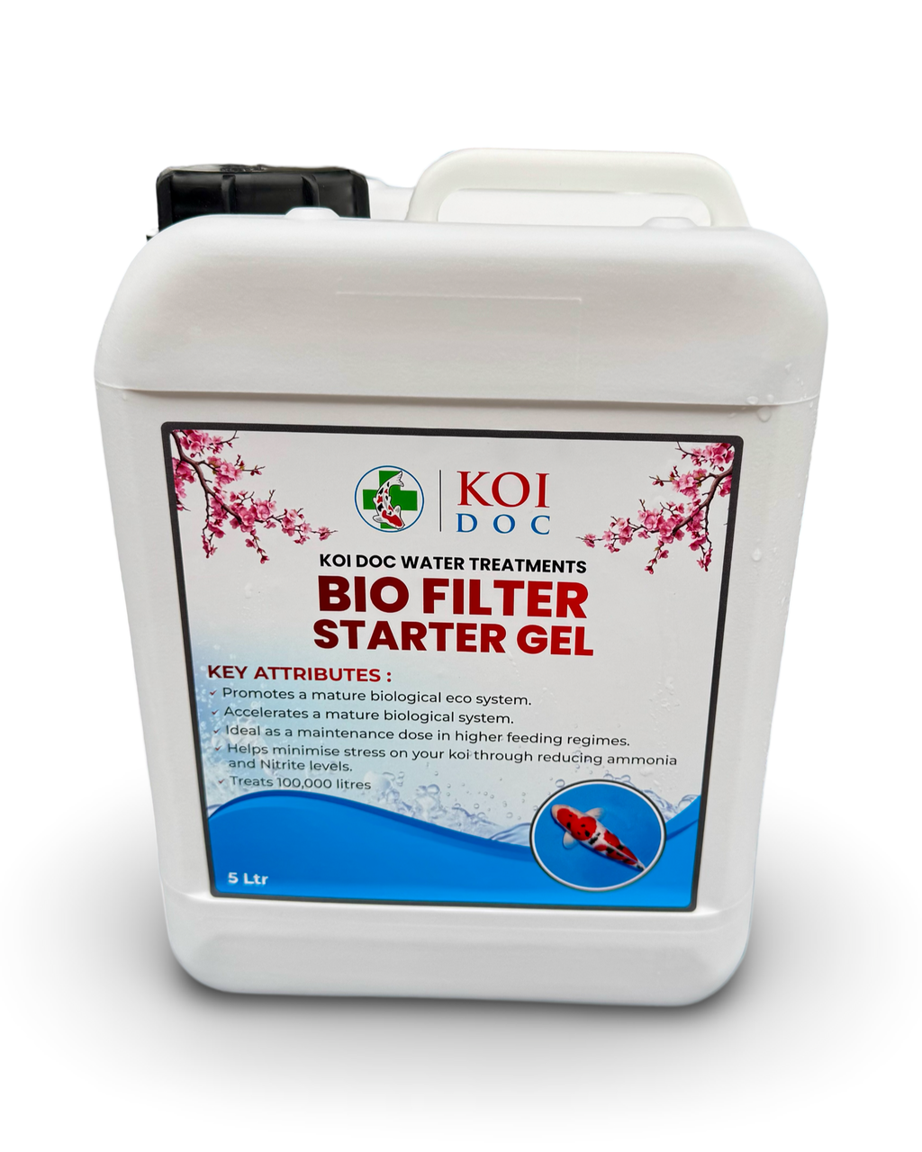 Koi Doc Bio Filter Starter Gel 1 Litre and 5 Litre