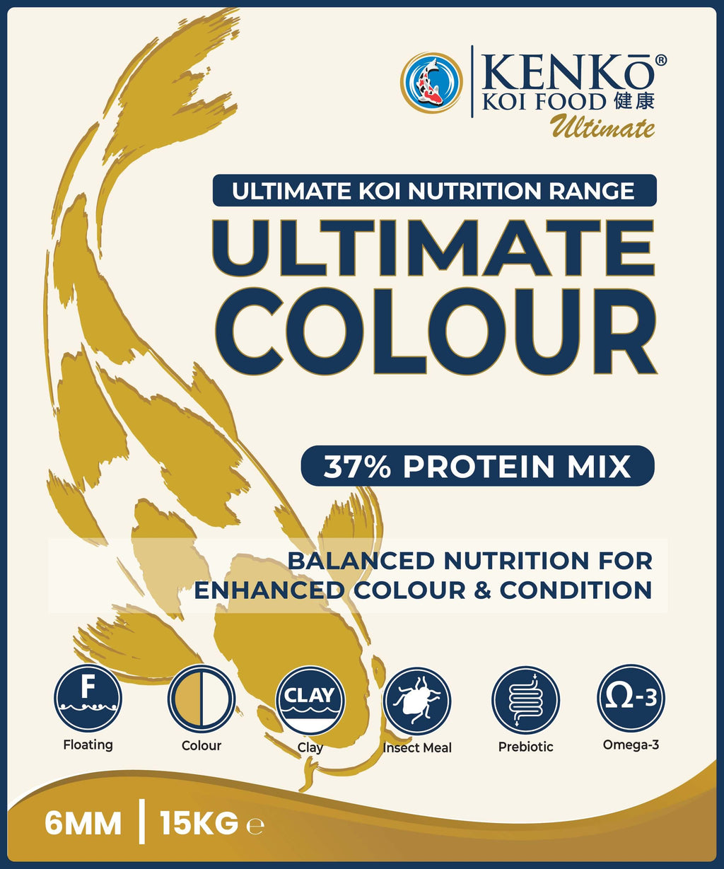 Kenko Ultimate Colour Premium Koi Food 3mm or 6mm 1kg, 3kg, 5kg, 15kg
