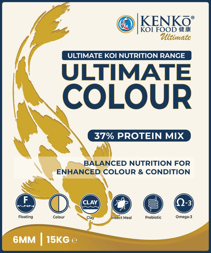 Kenko Ultimate Colour Premium Koi Food 3mm or 6mm 1kg, 3kg, 5kg, 15kg