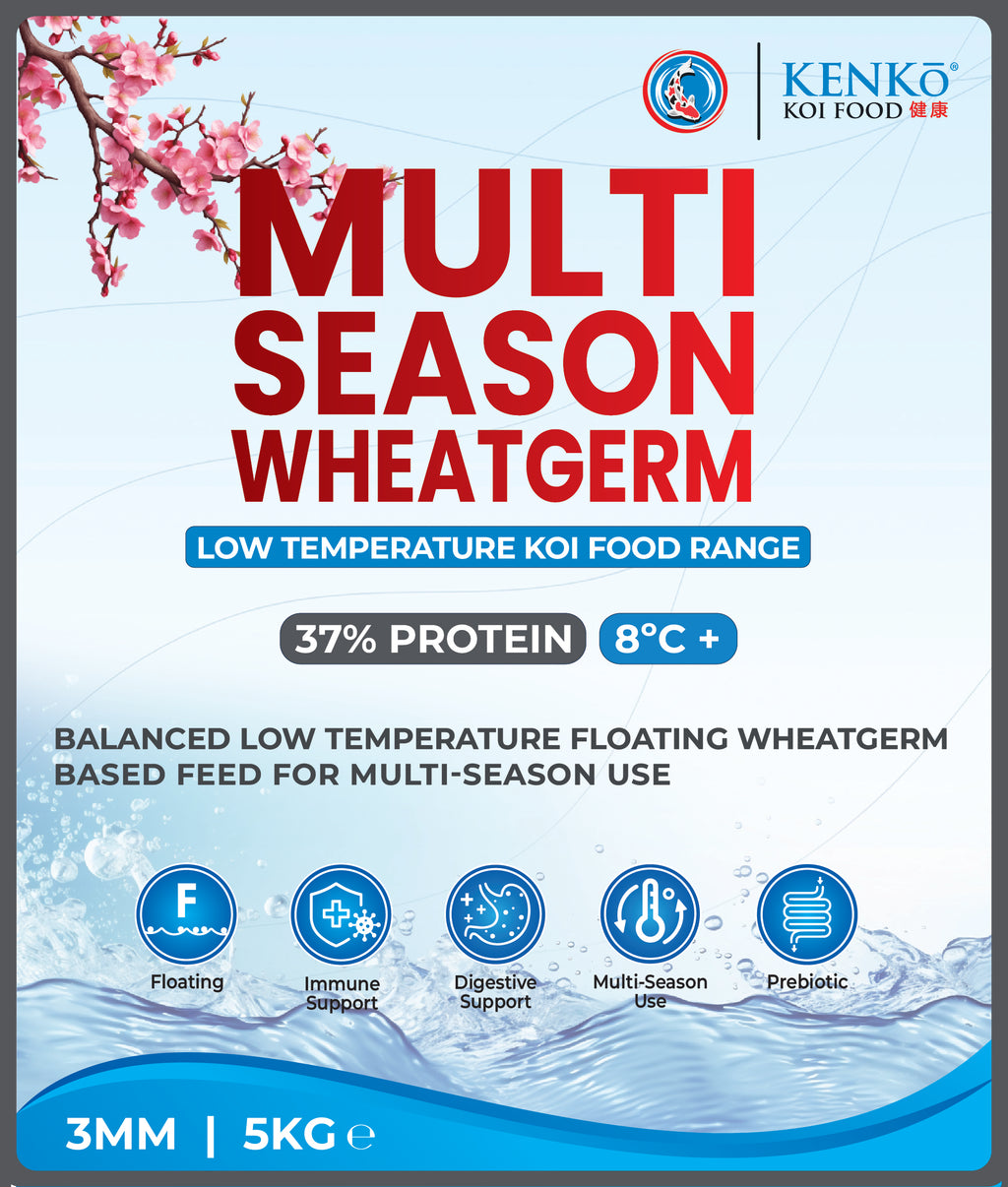 Kenko Multi Season Wheatgerm Koi Food 3mm or 6mm 1kg, 3kg, 5kg, 15kg