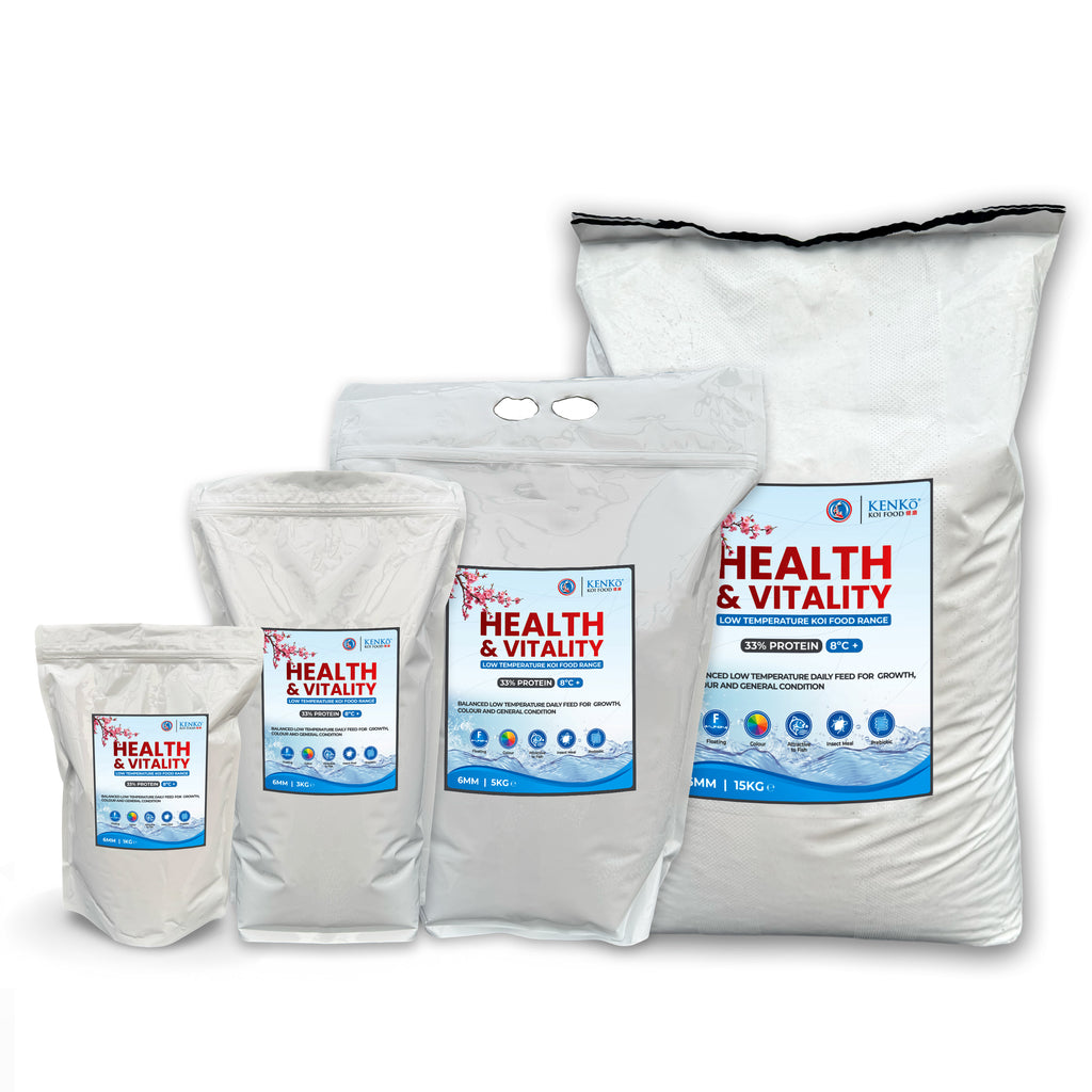 Kenko Health & Vitality Koi Food 3mm or 6mm 1kg, 3kg, 5kg, 15kg