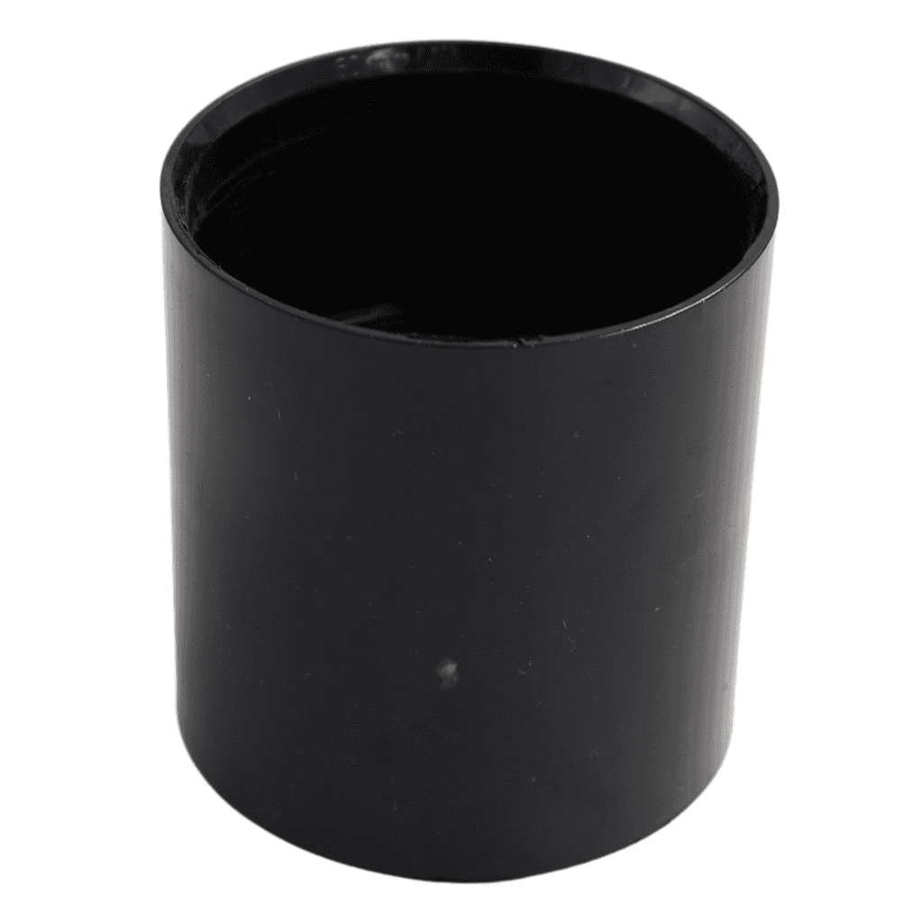 PVC-U Soil Waste Coupling Black – Durable plumbing connector for efficient waste management.
