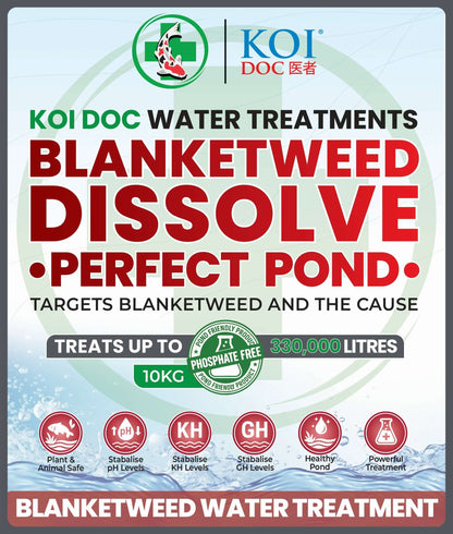 Koi Doc Blanketweed Dissolve Pond Water Treatment Perfect Pond Range