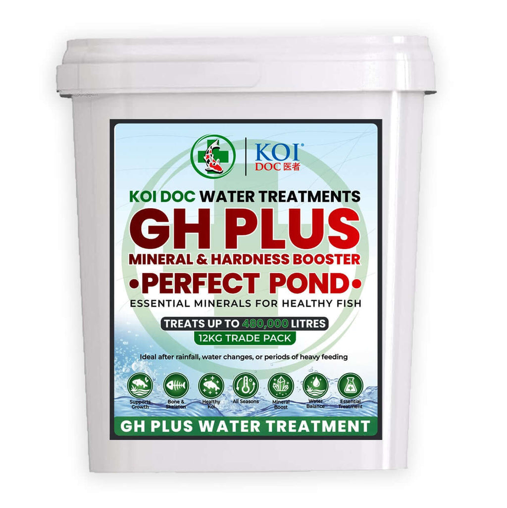 Koi Doc GH+ Mineral and Hardness Booster essential minerals for koi ponds in 12kg trade pack