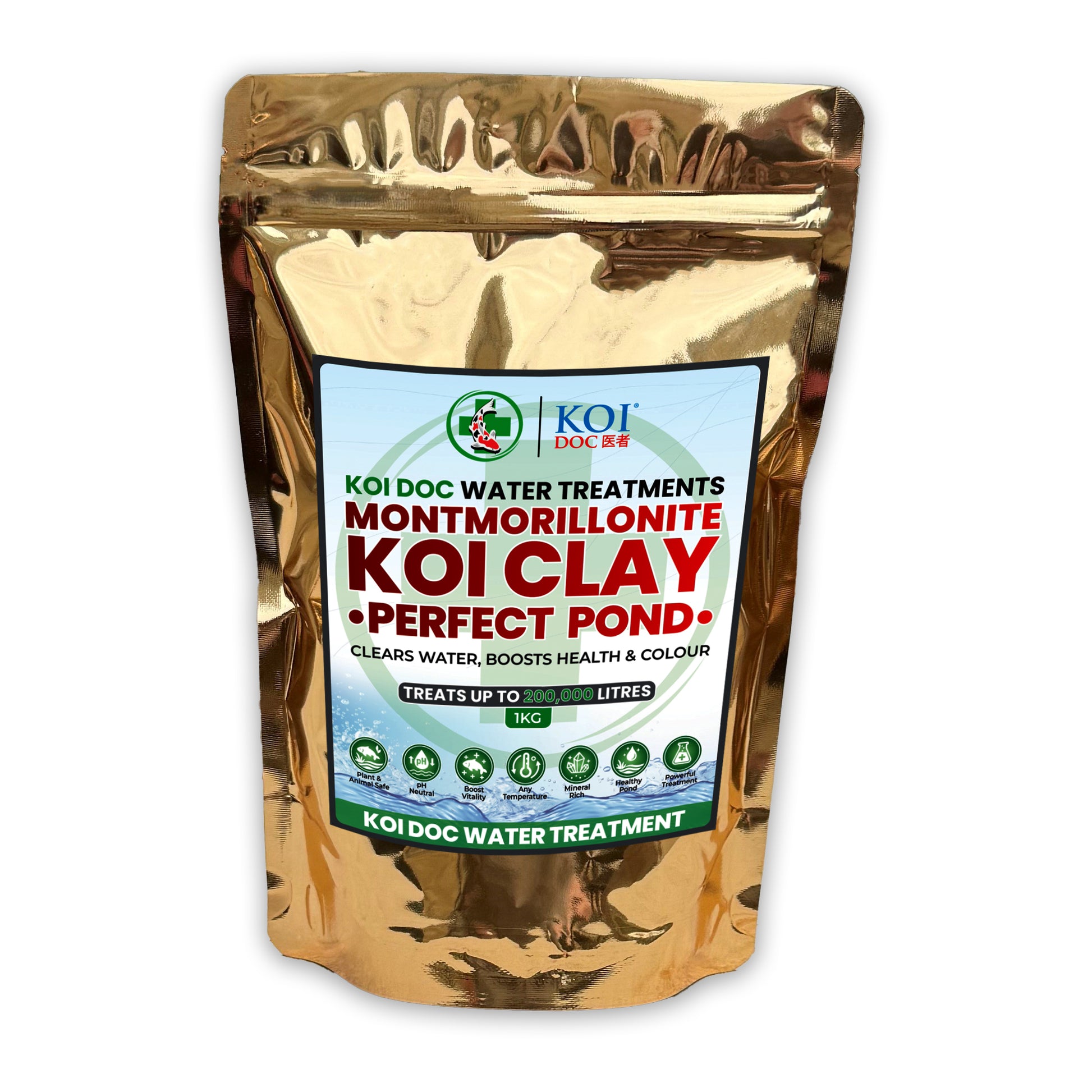 Koi Doc Koi Clay Water Treatment 8kg Bulk Pack for Crystal Clear Pond Water