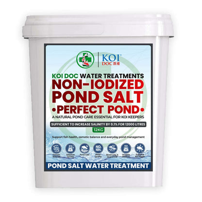 Koi Doc Non-Iodized Pond Salt, Essential Natural Pond and Koi Treatment