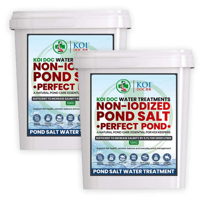 Koi Doc Non-Iodized Pond Salt, Essential Natural Pond and Koi Treatment