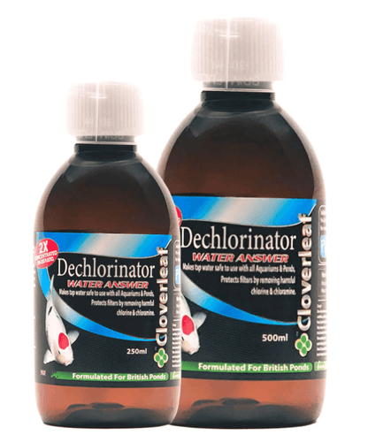 Cloverleaf Dechlorinator Water Answer 250g and 500g for instant fish protection and pond water treatment