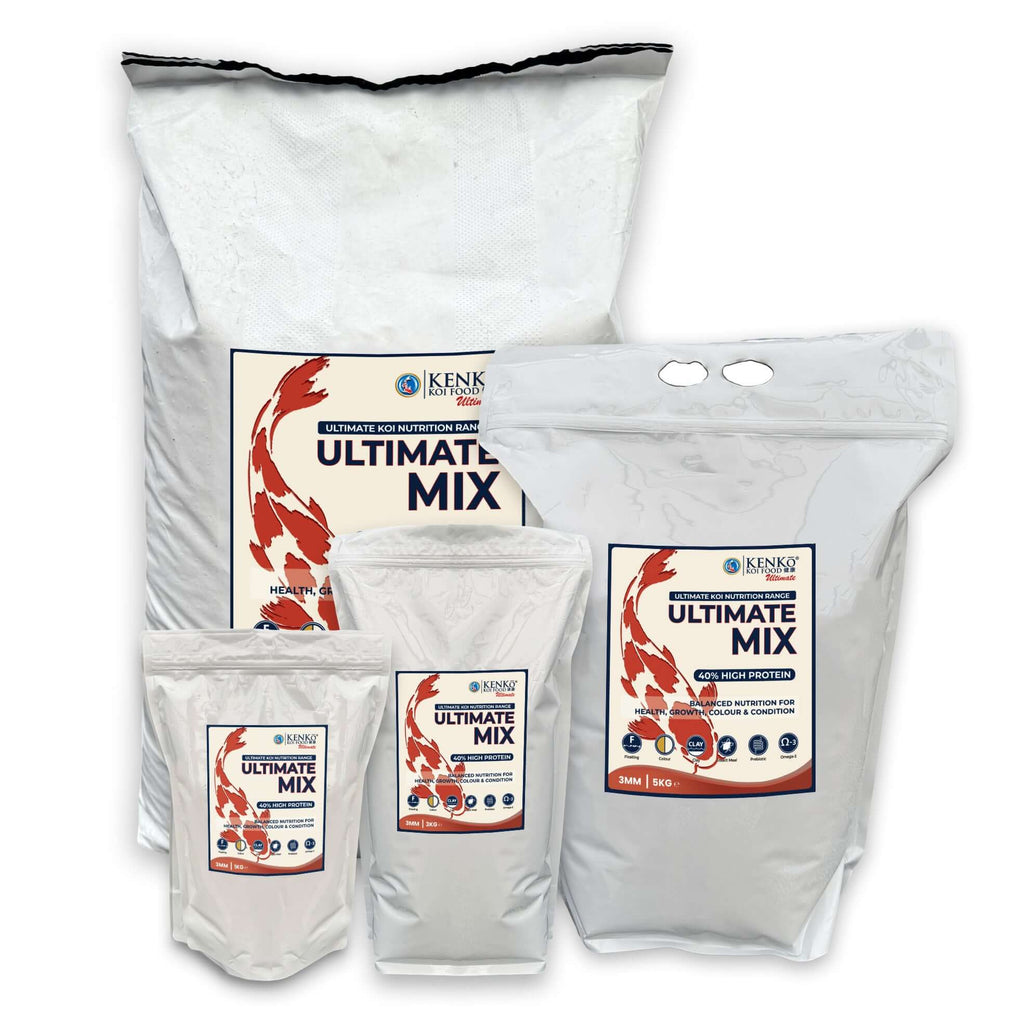 Kenko Ultimate Mix Premium Koi Food 3mm/6mm - 1kg, 3kg, 5kg, 15kg