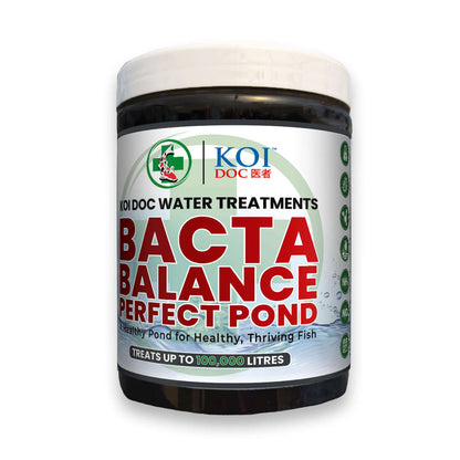 Koi Doc Bacta Balance Perfect Pond water treatment for healthier koi ponds, treats up to 100,000 litres.