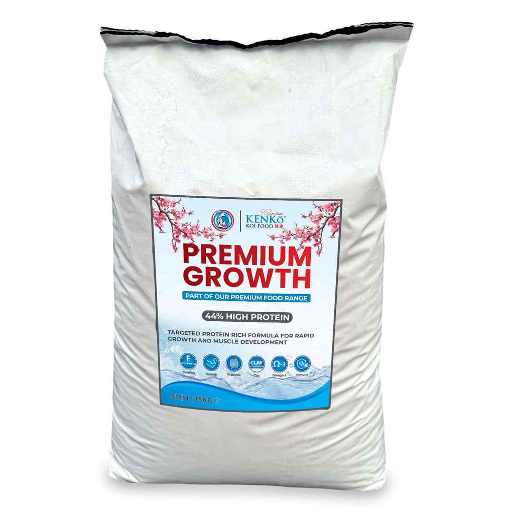 Kenko Premium Growth Koi Food 3mm or 6mm 1kg, 3kg, 5kg, 15kg