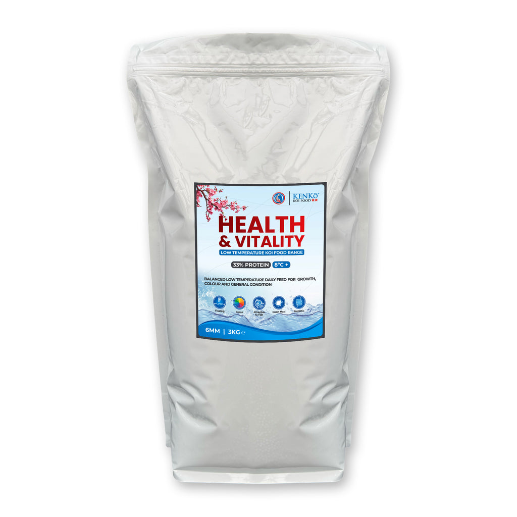 Kenko Health & Vitality Koi Food 3mm or 6mm 1kg, 3kg, 5kg, 15kg