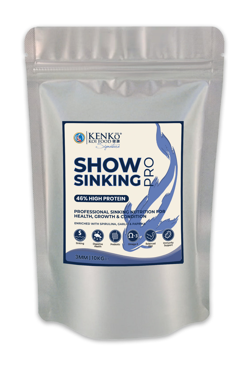 Kenko Signature Show Sinking Professional Koi Food For Balanced Daily Feed
