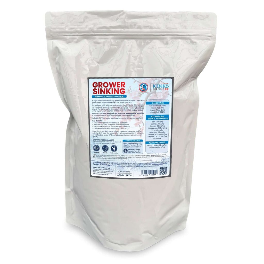 Kenko Grower Sinking Premium Koi Food 2kg, 5.5kg, 9kg