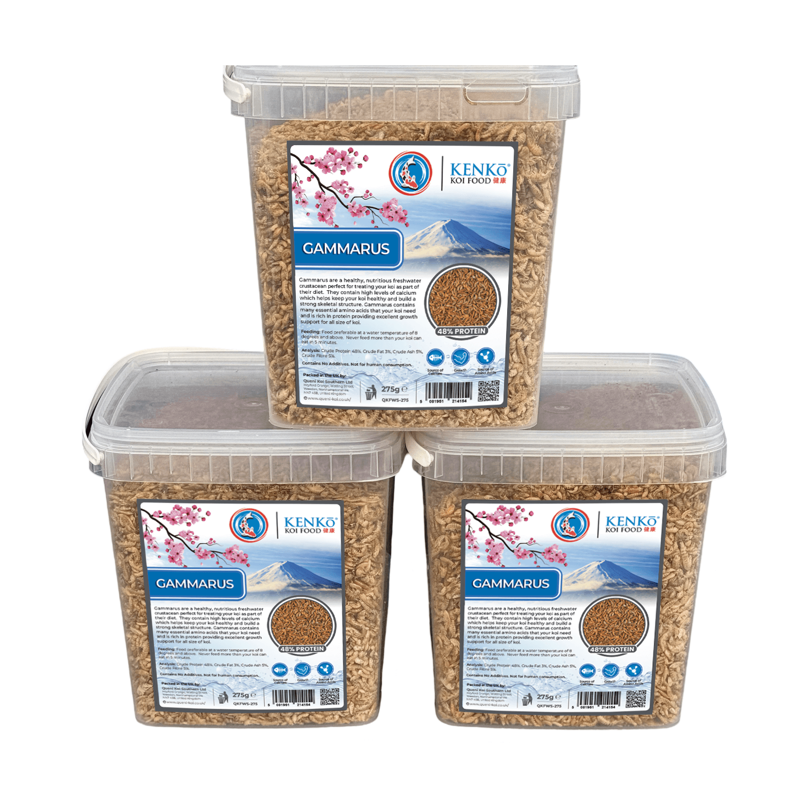 Kenko Dried Gammarus Koi Treats 550g – premium koi treats