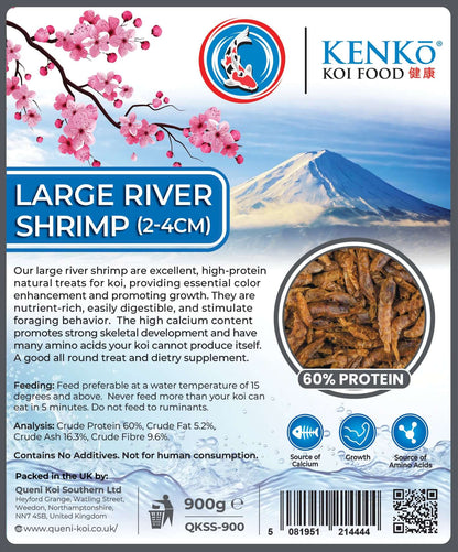 Kenko Koi Treats stimulating natural foraging behavior Kenko Dried Large River Shrim